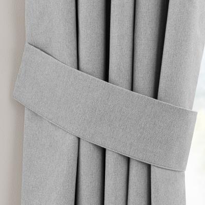Dunelm Luna Grey Pencil Pleat Tieback Grey