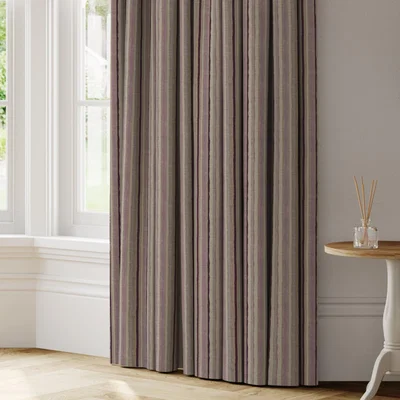 Dunelm Misty Moors Stripe Made to Measure Curtains purple