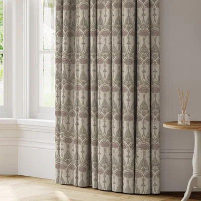 Dunelm Belle Epoque Made to Measure Curtains grey,natural