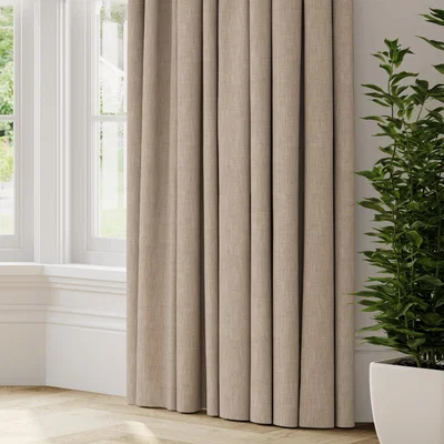 Dunelm Bronte Recycled Polyester Made to Measure Curtains Bronte Hessian