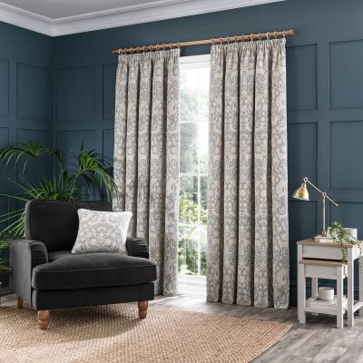 Dunelm Churchgate Bradgate Seafoam Pencil Pleat Curtains Seafoam