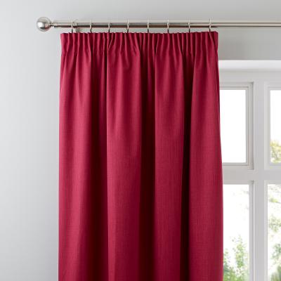 Dunelm Solar Fuchsia Blackout Pencil Pleat Curtains Fuchsia