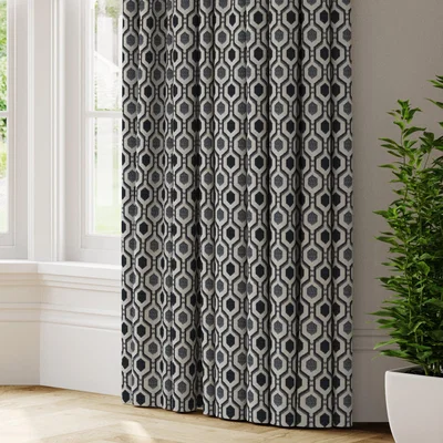 Dunelm Recco Made to Measure Curtains Recco Monochrome