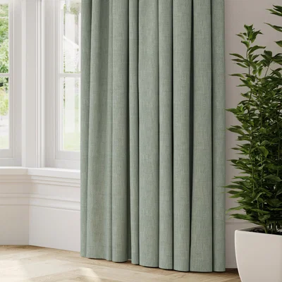 Dunelm Bronte Recycled Polyester Made to Measure Curtains Bronte Jade