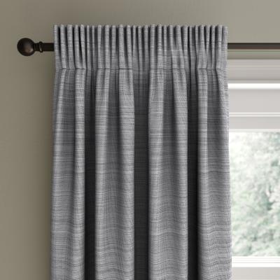 Dunelm Hamilton Graphite Blackout Pencil Pleat Curtains Graphite (Grey)