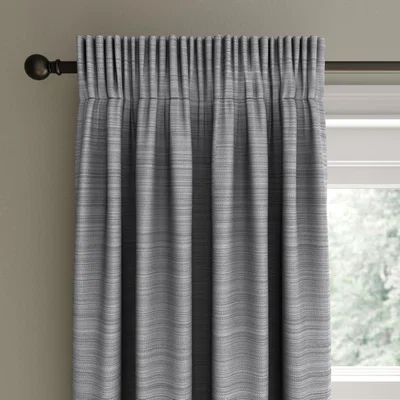 Dunelm Hamilton Graphite Blackout Pencil Pleat Curtains Graphite (Grey)