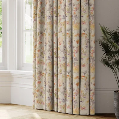Dunelm Autumn Floral Made to Measure Curtains Autumn Floral
