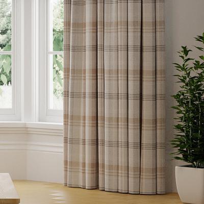 Dunelm Melrose Check Made to Measure Curtains Melrose Elephant