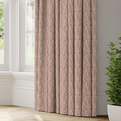 Dunelm Geomo Made to Measure Curtains Geomo Woven Blush