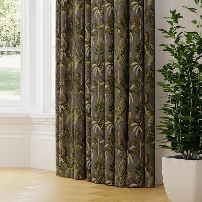 Dunelm Monkey Made to Measure Curtains Monkey Printed Stone