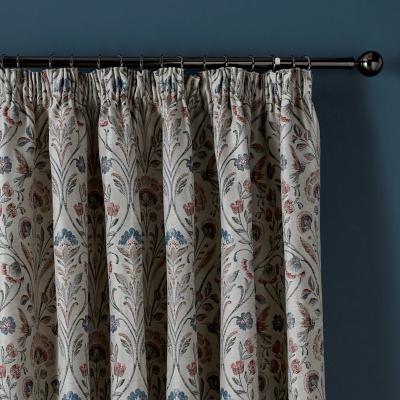 Dunelm Antoinette Jacquard Natural Pencil Pleat Curtains Natural