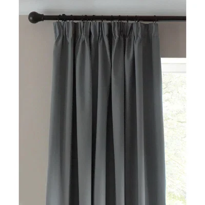 Habitat Habitat Blackout Plain Pencil Pleat Curtains Grey -117x182cm