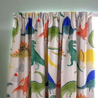 Habitat Habitat Kids Dinosaur Pencil Pleat Curtains - 168x137cm