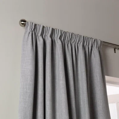 Habitat Habitat Blackout Plain Pencil Pleat Curtain - Dove Grey