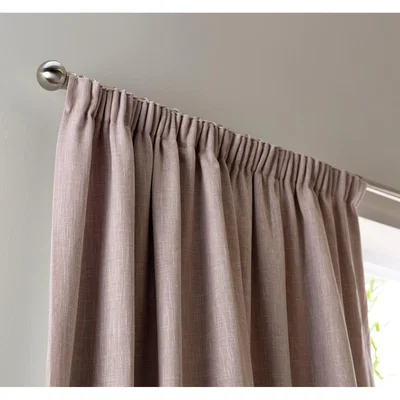 Habitat Habitat Blackout Fully Lined Pencil Pleat Curtains -Blush