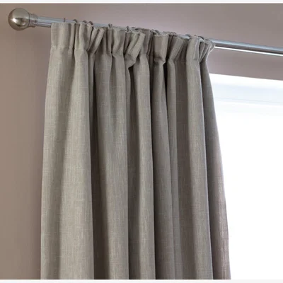 Habitat Habitat Blackout Pencil Pleat Curtain - Oatmeal - 168X229cm
