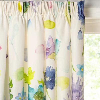 John Lewis bluebellgray Tetbury Pair Lined Pencil Pleat Curtains, Multi