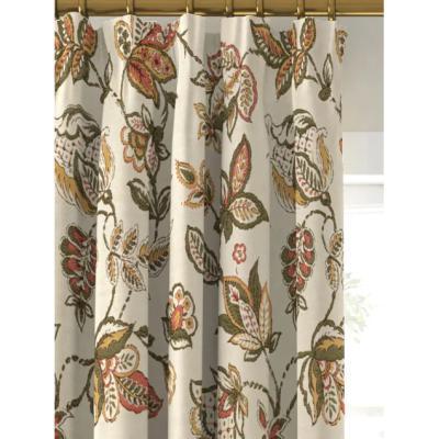John Lewis John Lewis & Partners Cordelia Floral Pair Lined Pencil Pleat Curtains, Multi