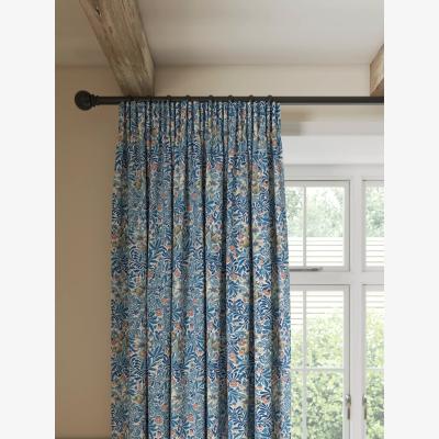 John Lewis Morris & Co. Bower Pair Lined Pencil Pleat Curtains