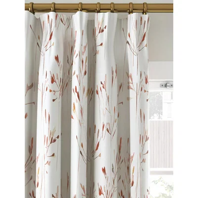 John Lewis John Lewis & Partners Nerine Pair Blackout Lined Pencil Pleat Curtains