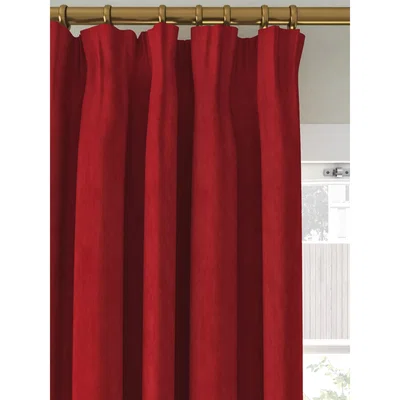 John Lewis John Lewis & Partners Velvet Pair Lined Pencil Pleat Curtains