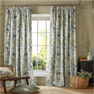 John Lewis Voyage Country Hedgerow Pair Lined Pencil Pleat Curtains