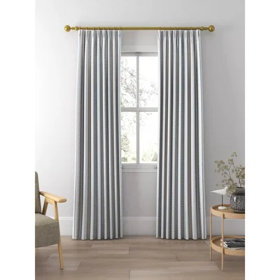 John Lewis John Lewis & Partners Explore Stripe Pair Lined Pencil Pleat Curtains, Multi