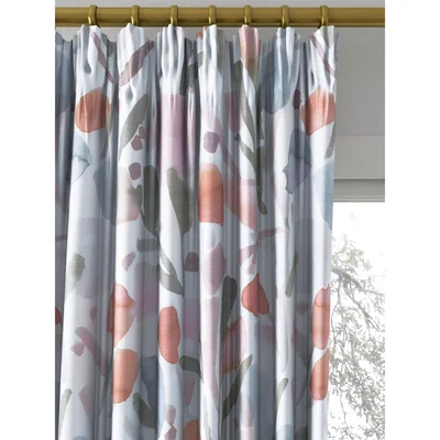 John Lewis John Lewis & Partners Elise Pair Lined Pencil Pleat Curtains, Multi
