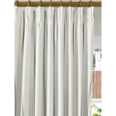 John Lewis John Lewis & Partners Padstow Stripe Pair Lined Pencil Pleat Curtains