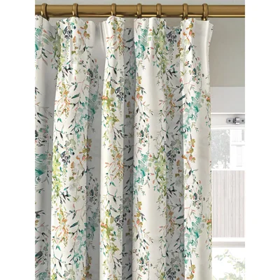 John Lewis Villa Nova Hana Pair Lined Pencil Pleat Curtains