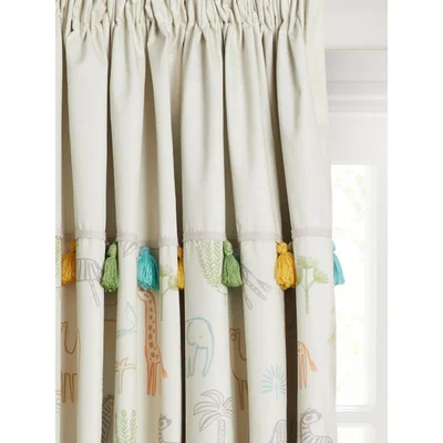 John Lewis Harlequin Into the Wild Pencil Pleat Blackout Lined Children's Curtains, Multi