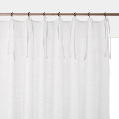 La Redoute Odorie Single Linen/Viscose Tie Top Curtain