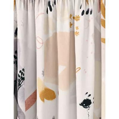 Marks & Spencer M&S Madeline Cotton Mix Pencil Pleat Curtains - EW54 - Cream Mix, Cream Mix