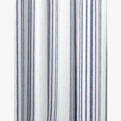 Marks & Spencer M&S Woven Striped Pencil Pleat Curtains - WDR72 - Blue Mix, Blue Mix