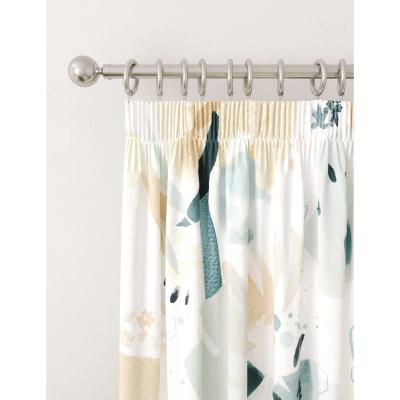 Marks & Spencer M&S Cotton Rich Watercolour Pencil Pleat Blackout Curtains - WDR72 - Blue Mix, Blue Mix