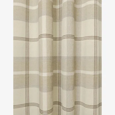 Marks & Spencer M&S Brushed Woven Checked Pencil Pleat Curtains - WDR90 - Natural, Natural