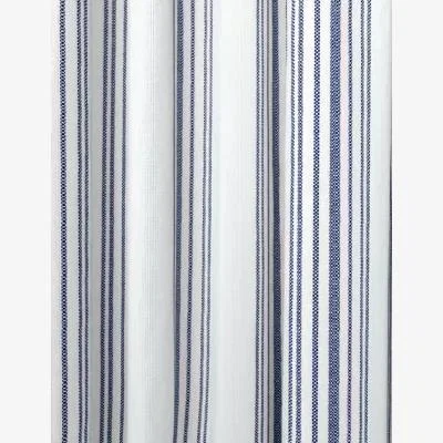 Marks & Spencer M&S Woven Striped Pencil Pleat Curtains - WDR54 - Blue Mix, Blue Mix