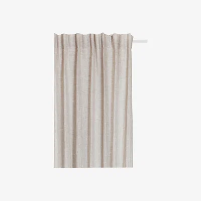 Nordic Nest Himla Sunrise curtain with pleat band 280x290 cm Oatmeal