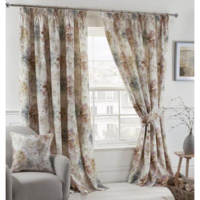 Downtown Sundour Woodland Blush Curtains