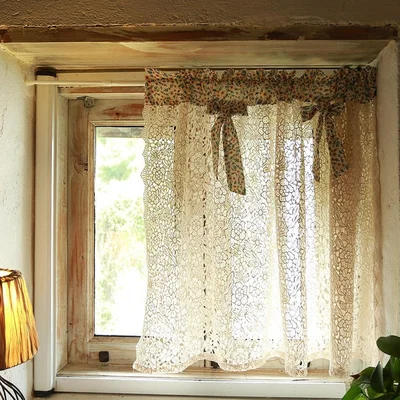 The Range Water-soluble Embroidery Pleat Curtain - Beige / 150cm / 0.5kg