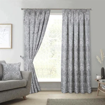 The Range Keswick Pencil Pleat Curtains - Natural / 1.9kg / 183cm