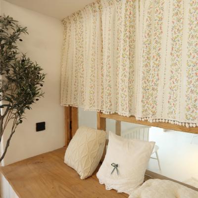 The Range Floral Stripe Curtain - Offwhite / 142cm
