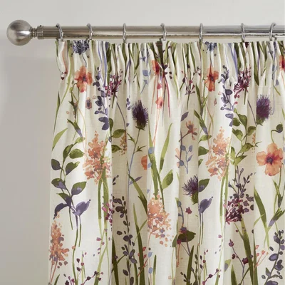 The Range Hampshire Summer Floral 3" Pencil Pleat Curtains - Summer Floral / 54in / 66in