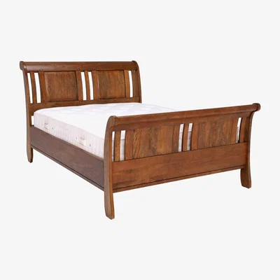 Barker and Stonehouse Wooden Double/King/Super King Bed Frame - Mango Wood - Barker &amp; Stonehouse