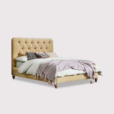 Barker and Stonehouse Delphine Double Bed Frame, Yellow | Barker & Stonehouse