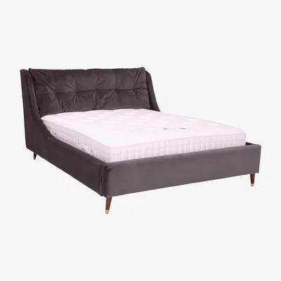 Barker and Stonehouse Raul Double Bed Frame, Grey | Barker & Stonehouse