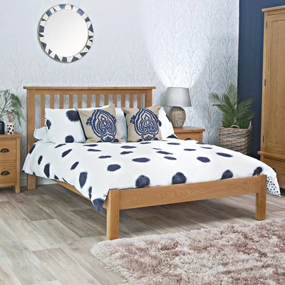 Chiltern Oak Furniture Rutland Oak Double Bed Frame