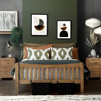 Chiltern Oak Furniture Oslo Chunky Oak Double Bed Frame