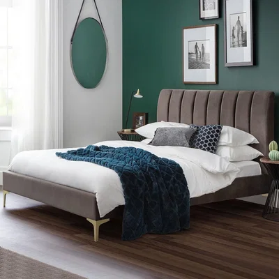 Cuckooland Julian Bowen Deco Scalloped Velvet Bed - Double