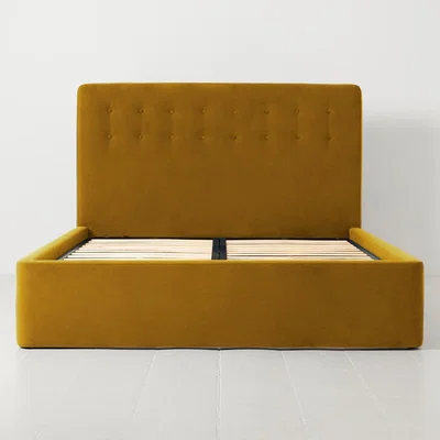 Cuckooland Swyft Bed 01 Mustard Velvet Bed in a Box - Double